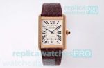 AF Factory Cartier Tank Solo Replica Watch Rose Gold Case White Face